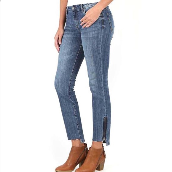 Kut From the Kloth Reese Ankle Straight Leg Jeans - Picture 1 of 8